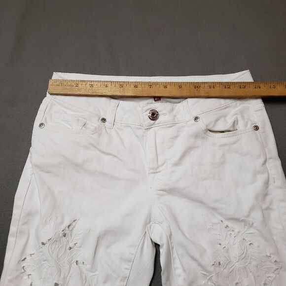 Makers of True Originals White Ankle Cropped Jeans Size 27 - Picture 11 of 13
